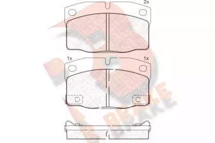 Комплект тормозных колодок R BRAKE RB1093