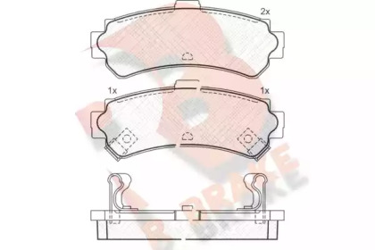 Комплект тормозных колодок R BRAKE RB1095