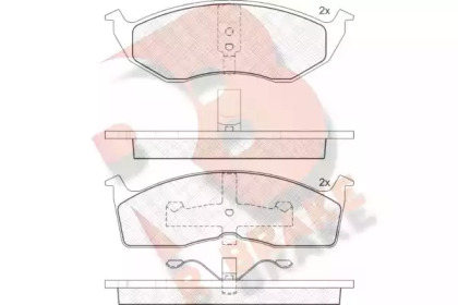 Комплект тормозных колодок R BRAKE RB1113