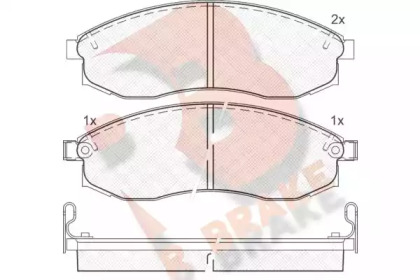 Комплект тормозных колодок R BRAKE RB1179