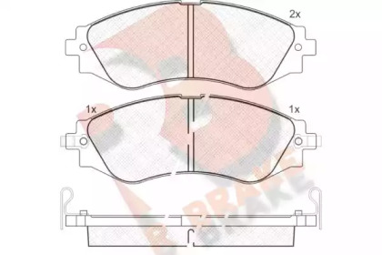 Комплект тормозных колодок R BRAKE RB1260