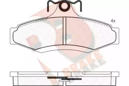 Комплект тормозных колодок R BRAKE RB1261