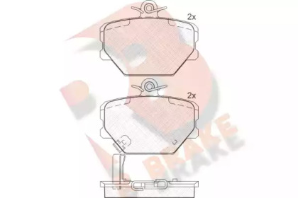 Комплект тормозных колодок R BRAKE RB1274