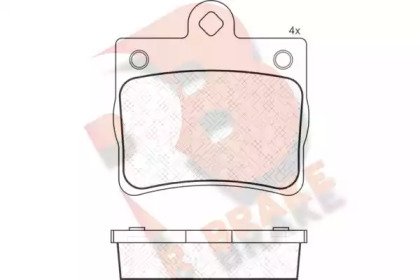 Комплект тормозных колодок R BRAKE RB1310