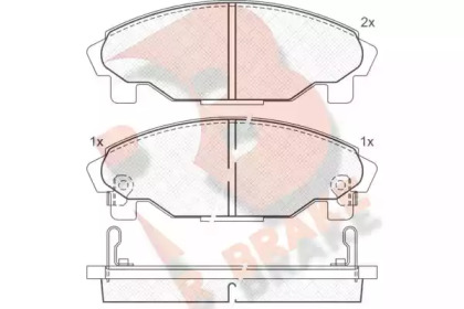 Комплект тормозных колодок R BRAKE RB1340