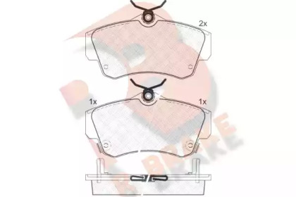 Комплект тормозных колодок R BRAKE RB1378
