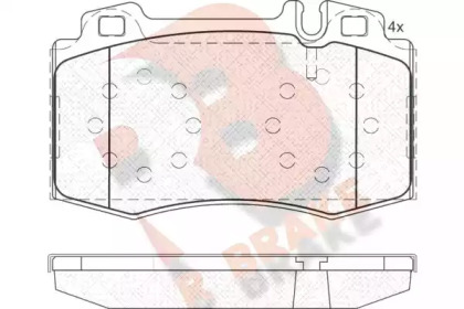 Комплект тормозных колодок R BRAKE RB1389