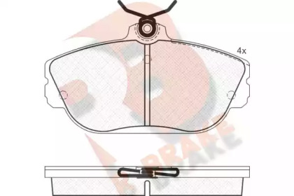 Комплект тормозных колодок R BRAKE RB1506