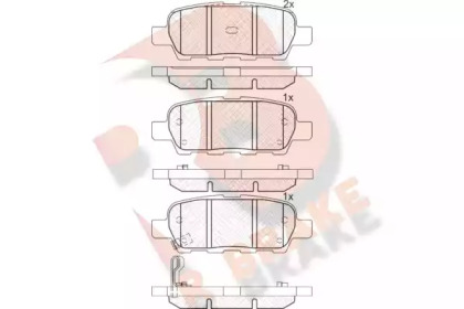 Комплект тормозных колодок R BRAKE RB1509