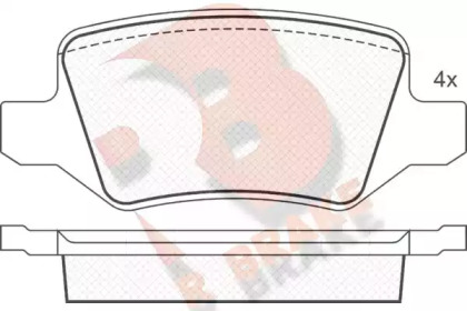 Комплект тормозных колодок R BRAKE RB1510