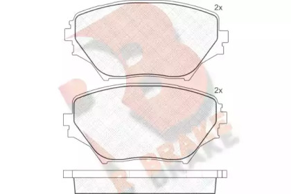 Комплект тормозных колодок R BRAKE RB1519