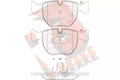 Комплект тормозных колодок R BRAKE RB1530