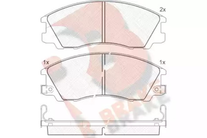 Комплект тормозных колодок R BRAKE RB1539