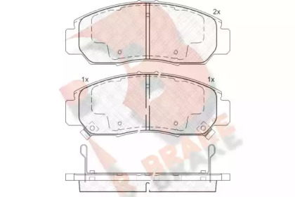 Комплект тормозных колодок R BRAKE RB1543