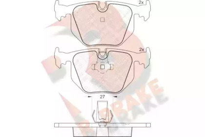 Комплект тормозных колодок R BRAKE RB1549