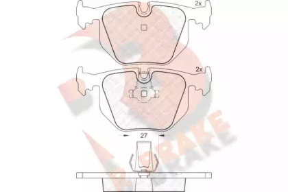 Комплект тормозных колодок R BRAKE RB1552