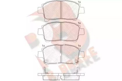 Комплект тормозных колодок R BRAKE RB1583