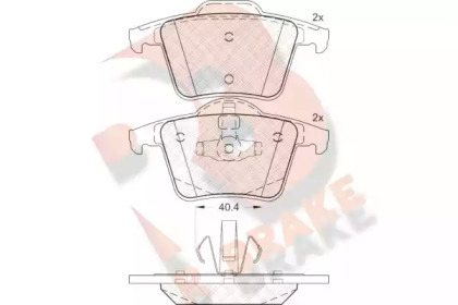 Комплект тормозных колодок R BRAKE RB1612