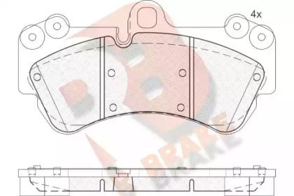 Комплект тормозных колодок R BRAKE RB1620