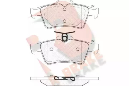 Комплект тормозных колодок R BRAKE RB1651