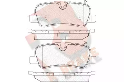 Комплект тормозных колодок R BRAKE RB1661