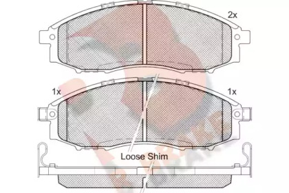 Комплект тормозных колодок R BRAKE RB1703