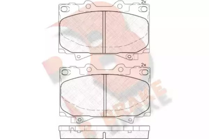 Комплект тормозных колодок R BRAKE RB1723