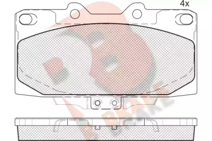 Комплект тормозных колодок R BRAKE RB1733-203