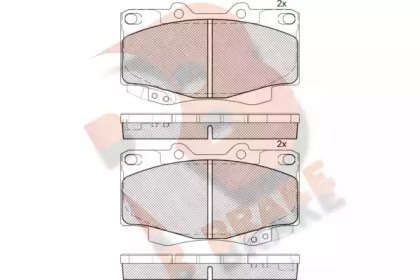 Комплект тормозных колодок R BRAKE RB1781