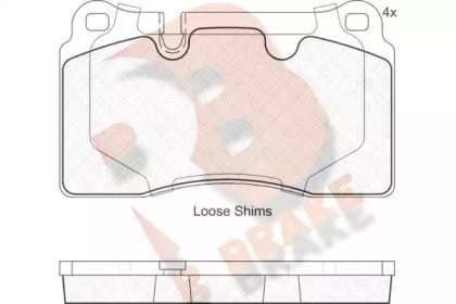Комплект тормозных колодок R BRAKE RB1789