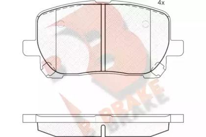 Комплект тормозных колодок R BRAKE RB1820