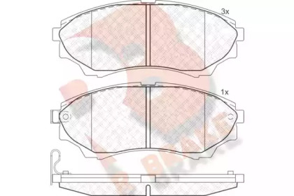 Комплект тормозных колодок R BRAKE RB1822