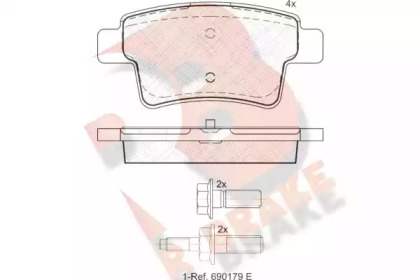 Комплект тормозных колодок R BRAKE RB1853