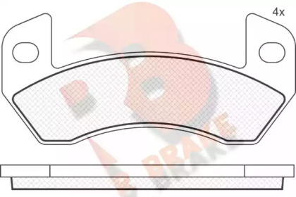 Комплект тормозных колодок R BRAKE RB1873