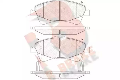 Комплект тормозных колодок R BRAKE RB1892