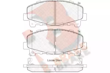 Комплект тормозных колодок R BRAKE RB1894