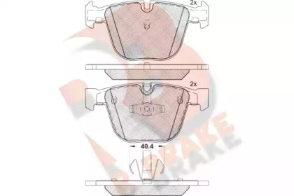 Комплект тормозных колодок R BRAKE RB1896