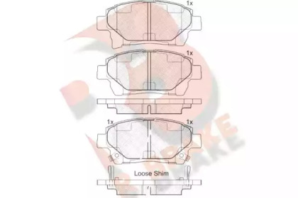 Комплект тормозных колодок R BRAKE RB1926