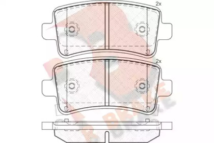 Комплект тормозных колодок R BRAKE RB1929