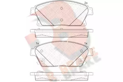 Комплект тормозных колодок R BRAKE RB1939-202