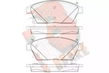 Комплект тормозных колодок R BRAKE RB1939