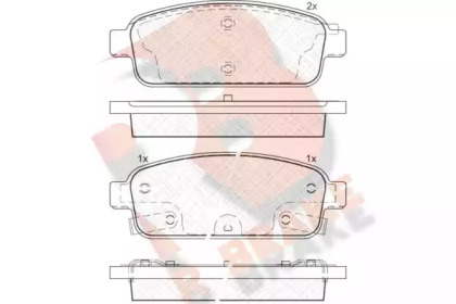 Комплект тормозных колодок R BRAKE RB1943