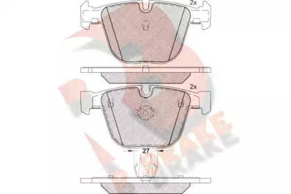 Комплект тормозных колодок R BRAKE RB1949