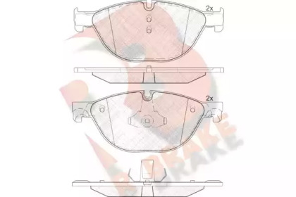 Комплект тормозных колодок R BRAKE RB1961