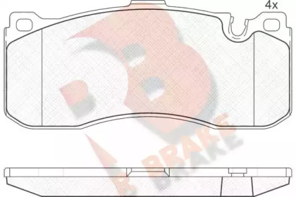 Комплект тормозных колодок R BRAKE RB1964