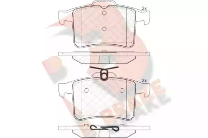 Комплект тормозных колодок R BRAKE RB1981