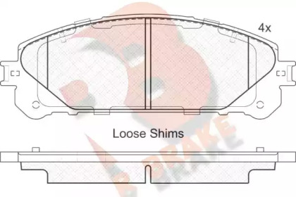 Комплект тормозных колодок R BRAKE RB1982