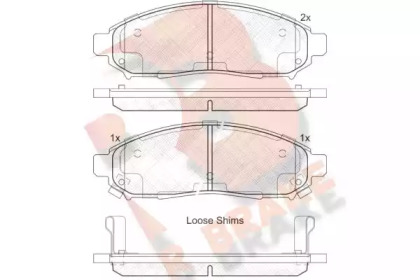 Комплект тормозных колодок R BRAKE RB2003-200