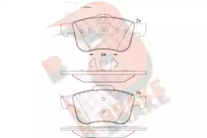 Комплект тормозных колодок R BRAKE RB2007