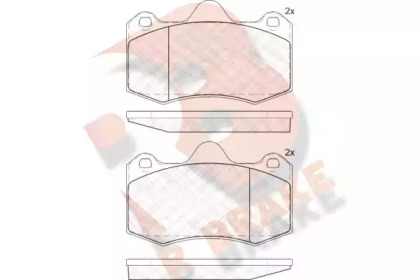 Комплект тормозных колодок R BRAKE RB2009